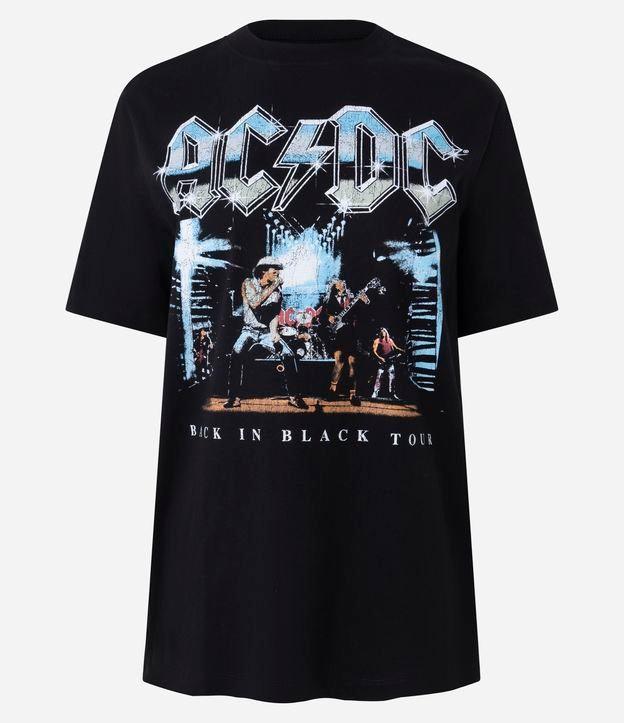 Camiseta em Algodão com Estampa da Banda AC/DC - 1