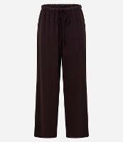 Calça Reta Cintura Alta em Airflow com Amarração no Cós - 1