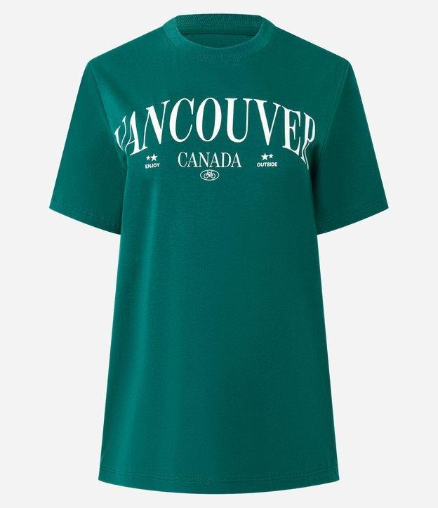 Camiseta em Algodão com Estampa Lettering Vancouver - 1
