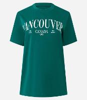 Camiseta em Algodão com Estampa Lettering Vancouver - 1