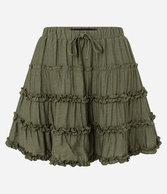 Saia Godê Curta em Viscose com Amarração