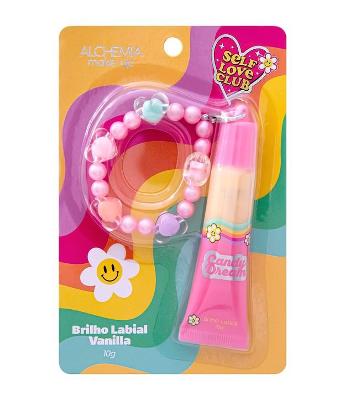 Brilho Labial Alchemia Make up Self Love Club Candy Dream com pulseira