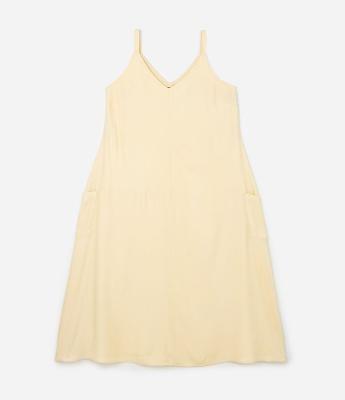 Vestido Longo Regata em Viscose com Bolsos Curve & Plus Size