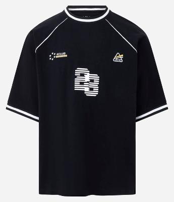 Camiseta  Oversized Esportiva em Meia Malha com Estampa em Relevo