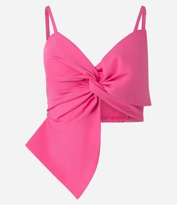 Blusa Cropped Alfaiatada com Laço Diferenciado