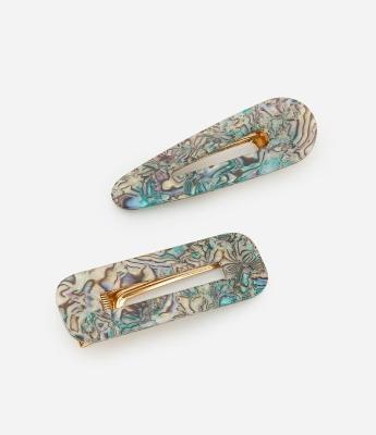 Kit 02 Presilhas com Efeito Abalone