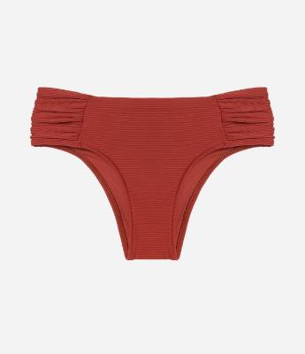 Biquíni Calcinha sunkini Texturizada com Laterais Franzidas