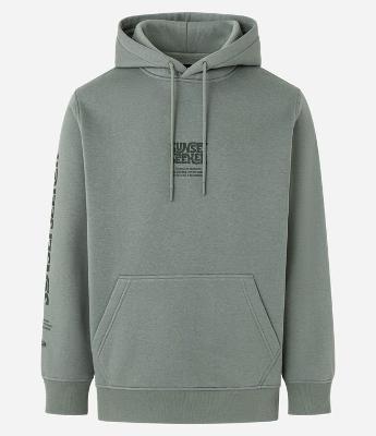 Casaco Comfort em Moletom com Felpa Bolso Canguru e Estampa Lettering