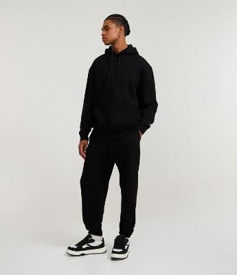 Calça Jogger em Moletom com Cós Elástico e Cordão