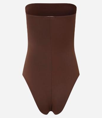 Body em Poliamida com Decote Reto