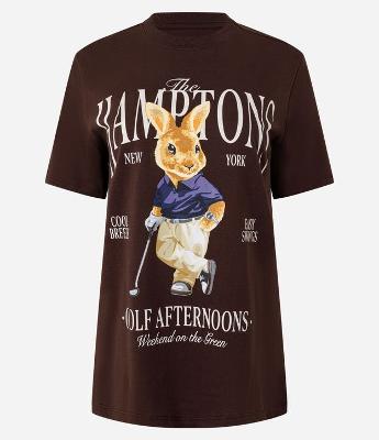 Camiseta T-shirt em Algodão com Estampa The Hamptons
