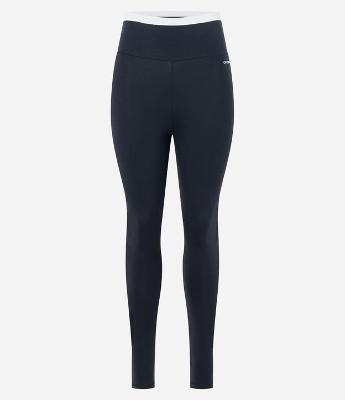 Calça Legging Esportiva em Microfibra com Detalhe Contrastane e Lettering