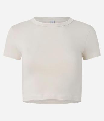 Blusa Baby Tee em Algodão com Cava Deslocada