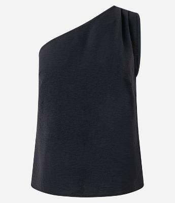 Blusa Ombro Só em Airflow com Franzido no Ombro