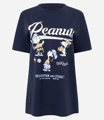 Camiseta em Algodão com Estampa Snoopy Peanuts