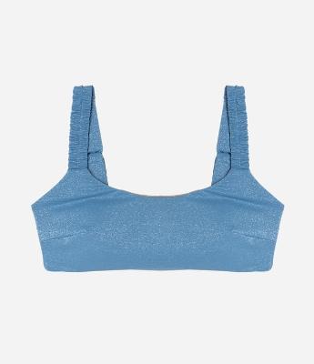 Biquíni Top com  Brilhos e Alças Elásticas Curve & Plus Size