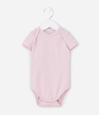 Body Infantil com Detalhe Picueta - Tam RN a 18 Meses
