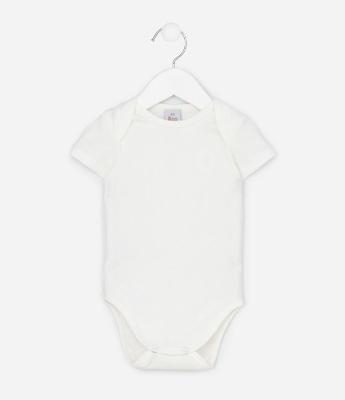 Body Infantil em Ribana com Bordado - Tam RN a 18 Meses