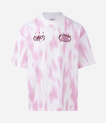 Camiseta Oversized Sportcore em Algodão com Estampa Chaos