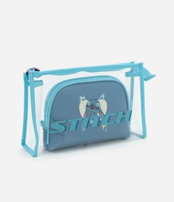 Kit 02 Nécessaire com Estampa Stitch