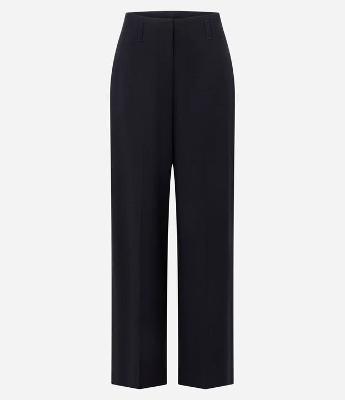 Calça Wide Leg em Flame com Friso