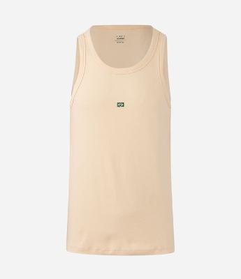 Regata Muscle com Bordado Bandeira do Brasil