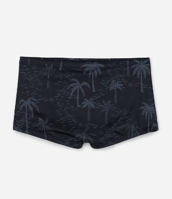 Sunga Boxer em Microfibra com Estampa Coqueiro Sublimada