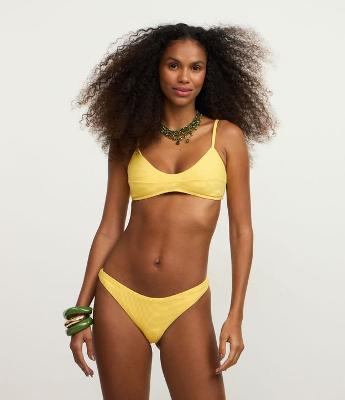 Biquíni Calcinha Asa Delta em Microfibra Texturizada