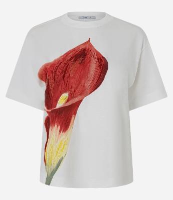 Blusa Boxy com Estampa Floral com Costura Aparente
