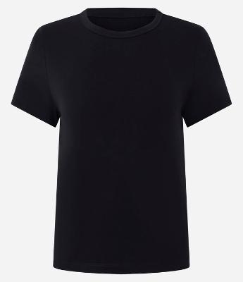 Blusa Slim Básica em Algodão Peruano com Gola Redonda