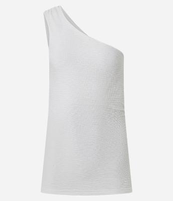 Blusa Texturizada em Anarruga Decote Ombro Só