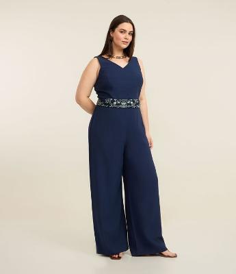 Macacão Pantalona Longo Alfaiatado Curve & Plus Size