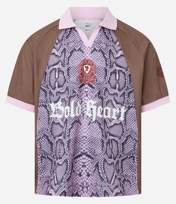 Camisa Boxy Esportiva em Microfibra com Estampa Animal Print