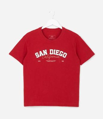 Camiseta Infantil com Estampa San Diego - Tam 05 a 14 Anos