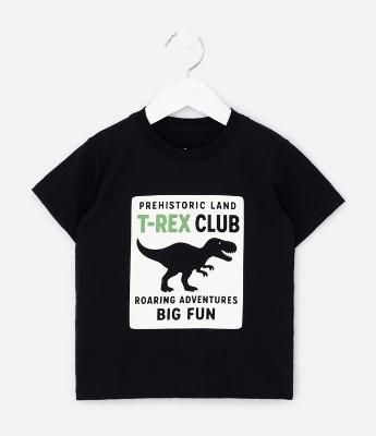 Camiseta Infantil com Estampa Dino T-Rex - Tam 1 a 6
Anos