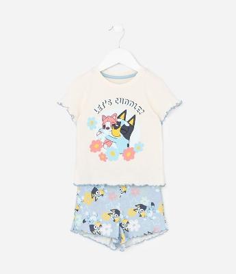 Conjunto Pijama Infantil com Estampa Cães - Tam 3 a 8 Anos