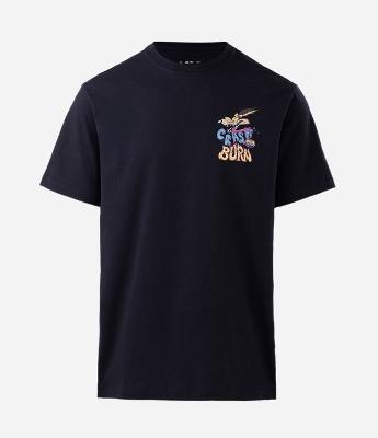 Camiseta Comfort  em Algodão com Estampa Coiote Crash And Burn