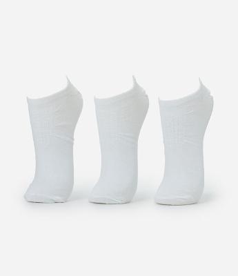 Kit 03 Meias Esportivas Cano Baixo Básicas