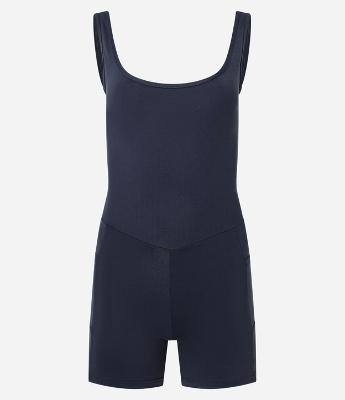 Macaquinho Esportivo em Microfibra com Alças Largas e Bolsos Lateral