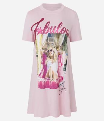Camisola Curta em Viscolycra com Estampa Sharpay Evans