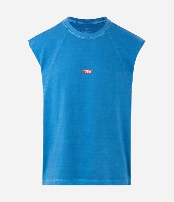 Regata Boxy Estonada em Algodão com Estampa Lettering