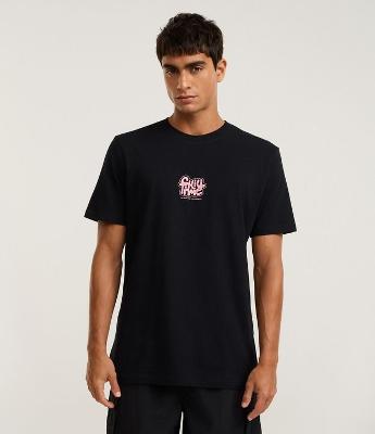 Camiseta Comfort  em Algodão com Estampa Chill Time Psicodélica