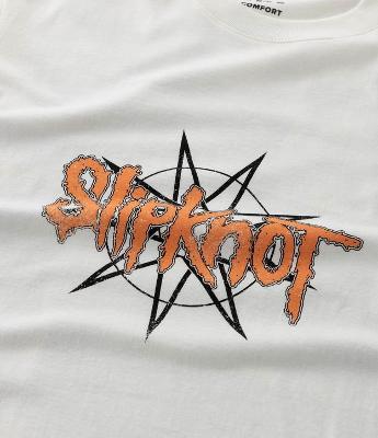 Camiseta Comfort em Algodão com Estampa Slipknot