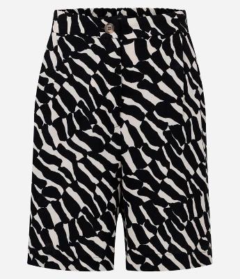 Short em Airflow com Estampa Abstrata Zebra