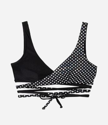 Biquíni Top Triângulo com Tiras E Brilho