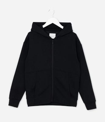 Jaqueta Infantil com Capuz e Zíper - Tam 5 A 14 Anos