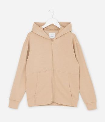 Jaqueta Infantil com Capuz e Zíper - Tam 5 A 14 Anos