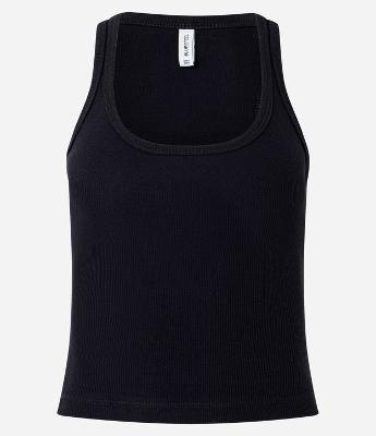 Blusa em Ribana com Decote Quadrado