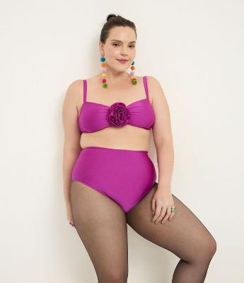 Biquíni Hot Pants em Microfibra Texturizada Curve & Plus Size