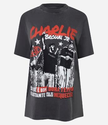 Camiseta com Estampa Charlie Brown Jr